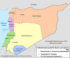 Völkerbundsmandat für Syrien 1922