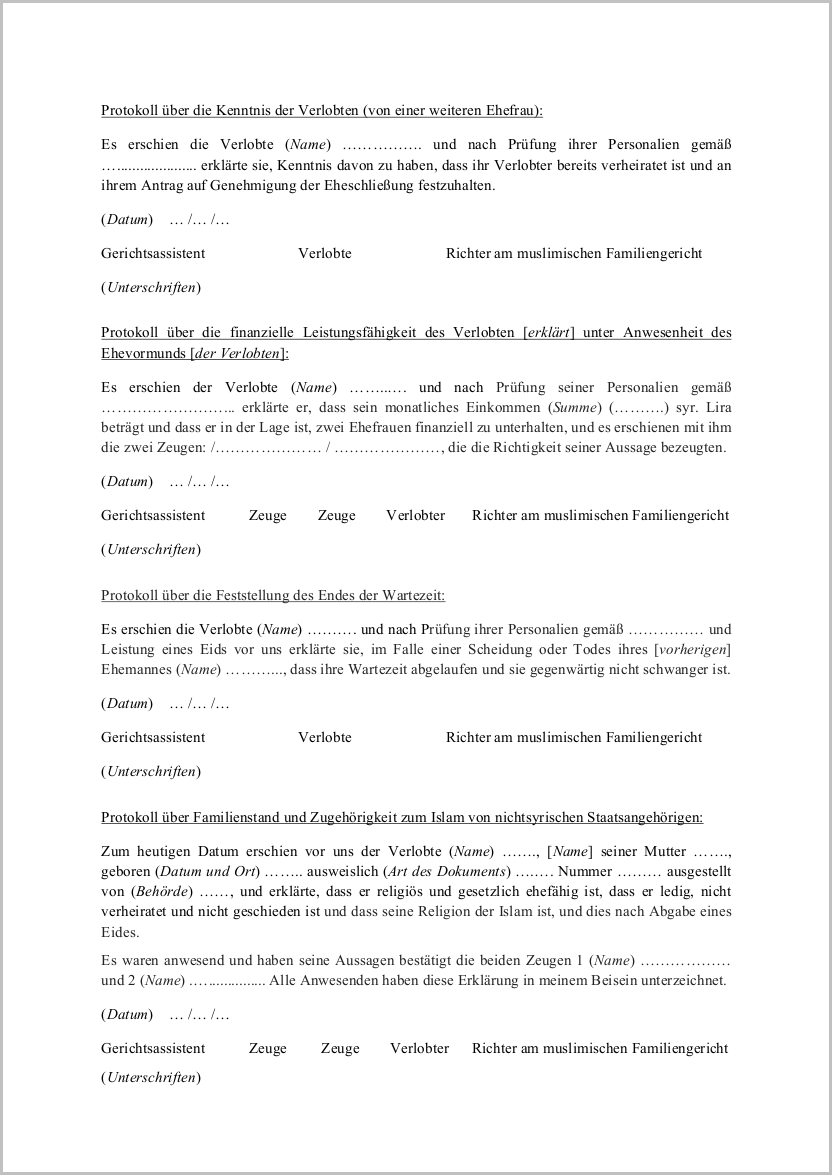 Übersetzung Formular des Gerichts S.3